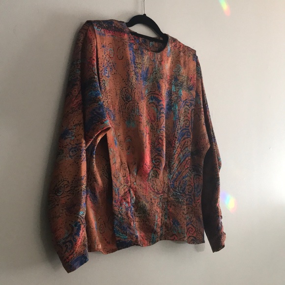 Vintage unique copper blouse New Years - Picture 1 of 6